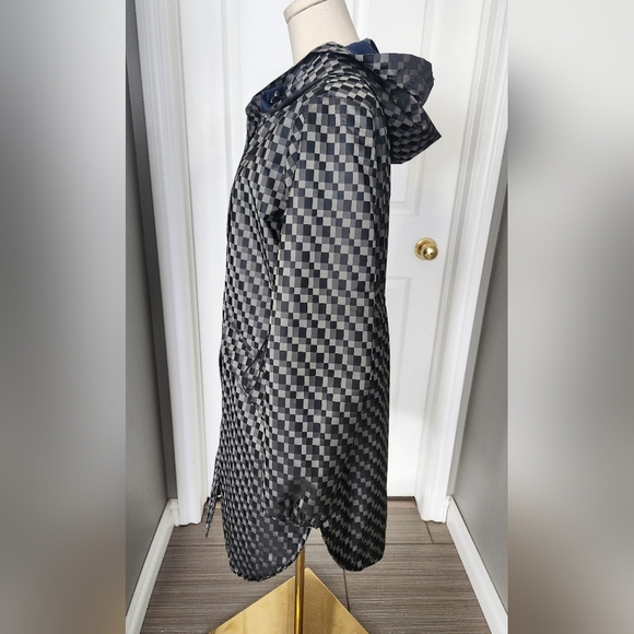 Armani Collezioni Patterned Rain Coat - Size 8 - Picture 4 of 14